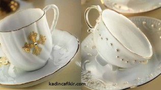Kütahya Porselen Arte Bianco Serisi Çay Kahve İkram Ürünleri