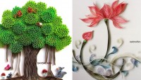 Quilling Telkari Kağıt Kıvırma Sanatı Örneği Modelleri